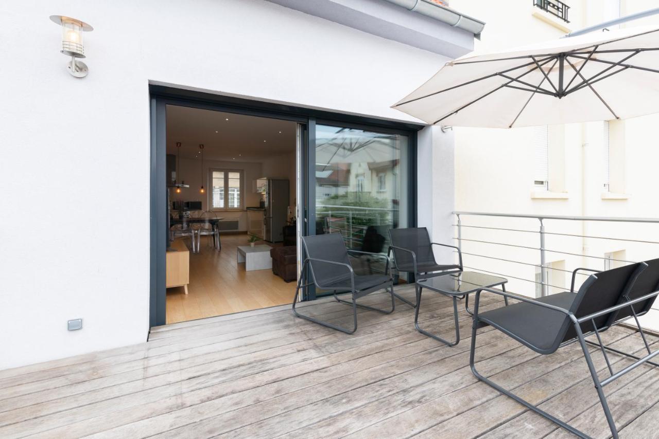 Ferienwohnung La Terrasse Du Gibet Montigny-les-Metz Exterior foto